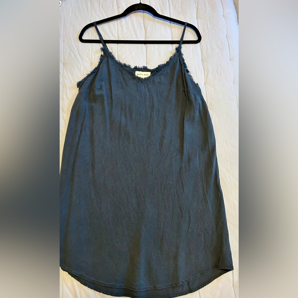 Bella Dahl Dorina Spaghetti Strap Mini Dress  - Navy SZ L - NWOT!! - Picture 5 of 5